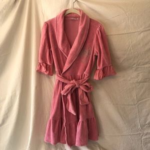 Juicy Couture Pink Terry Bathrobe